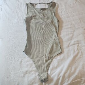 Striped Sleeveless Bodysuit